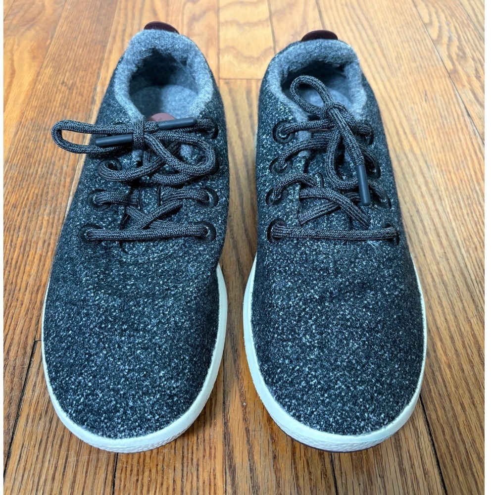 Allbirds Mizzle Wool Runners Women's Dark Gray Blue Speckled Lace Up Sneakers 10